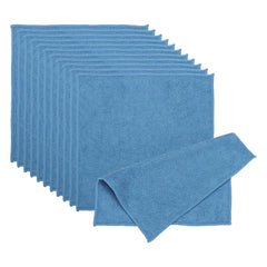 PATIKIL 12-pack microfiber cleaning cloths in Deep Blue, 8.66 x 8.66 inches