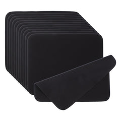 PATIKIL black microfiber glasses cleaning cloths 12 pack