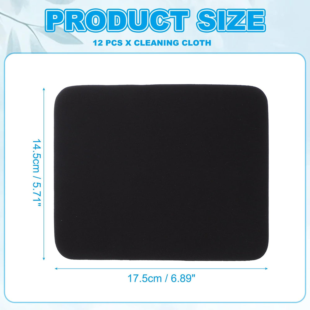 Close up of PATIKIL microfiber cleaning cloths for lenses