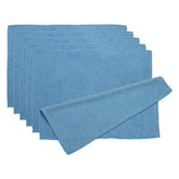 PATIKIL 6-pack dark blue microfiber cleaning cloths laid flat