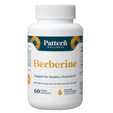 Front view of Pattern Wellness Berberine Cinnamon 60 capsule bottle