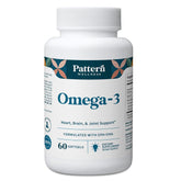 Pattern Wellness Omega-3 Softgels bottle with lemon flavor label