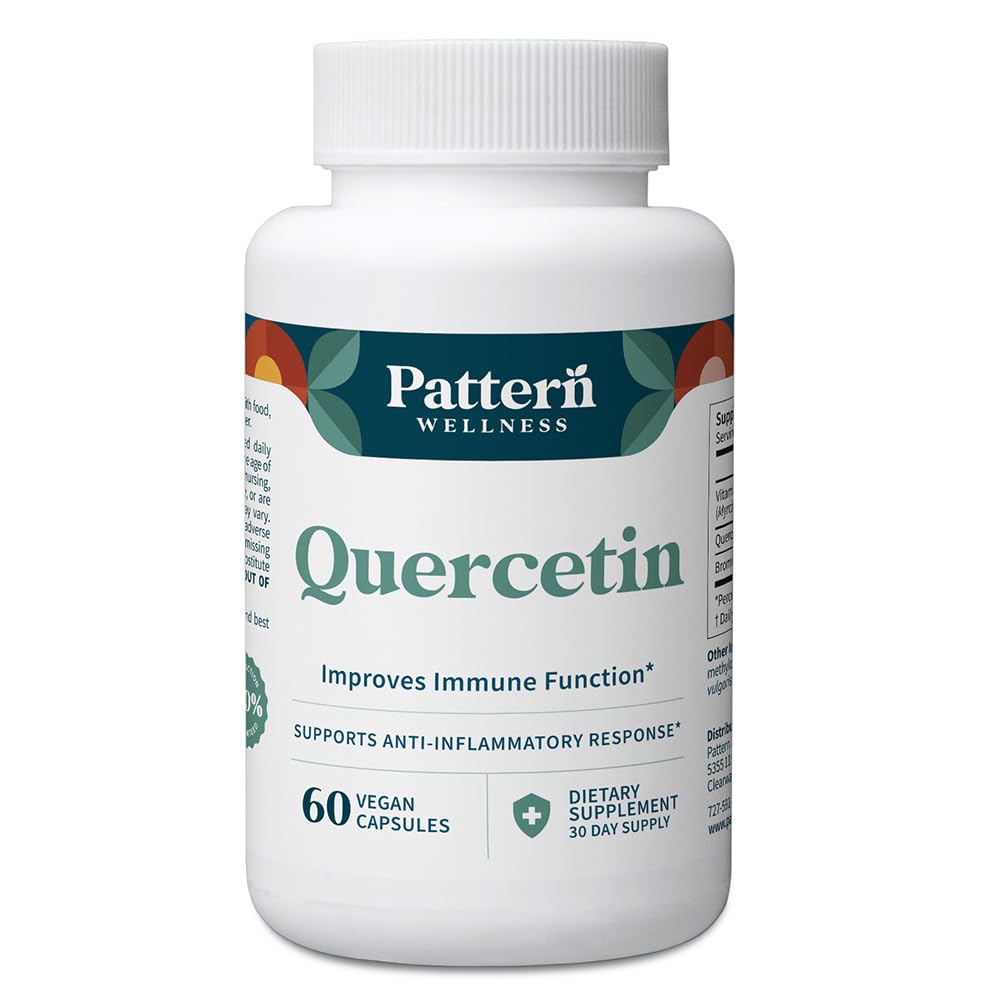Pattern Wellness Quercetin with Bromelain bottle and label