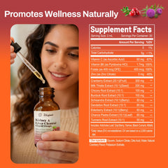 Pavintrix Kidney Cleanse Drops label highlights milk thistle for liver support.