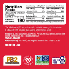 PB2 Performance Peanut Protein Powder Vanilla 2lb dairy-free and gluten-free