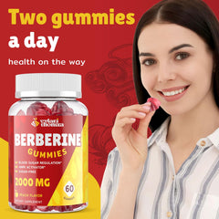 Close-up of Peach flavor Berberine Gummies