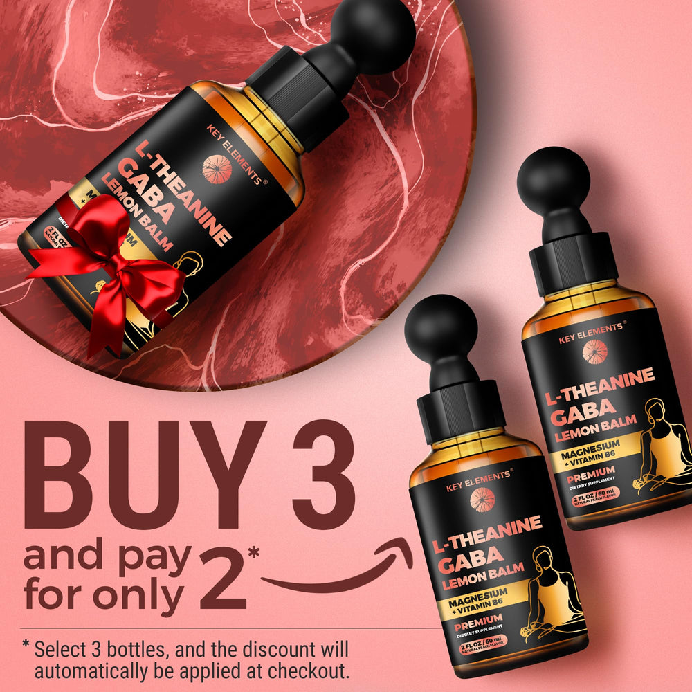 Peach-flavored liquid GABA with L-Theanine