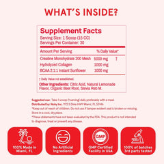 Glute-focused workout scene featuring Peach Perfect Creatine for strength support.
