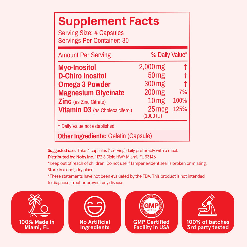 Supplement facts and ingredients panel