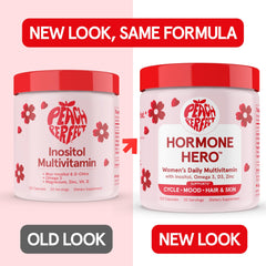 Capsules close-up showing 40:1 inositol blend for daily support