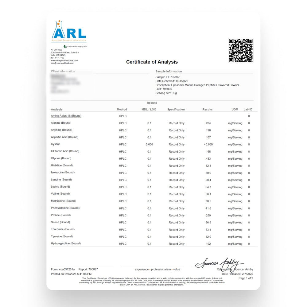 Box of 30 peach pomegranate collagen packets