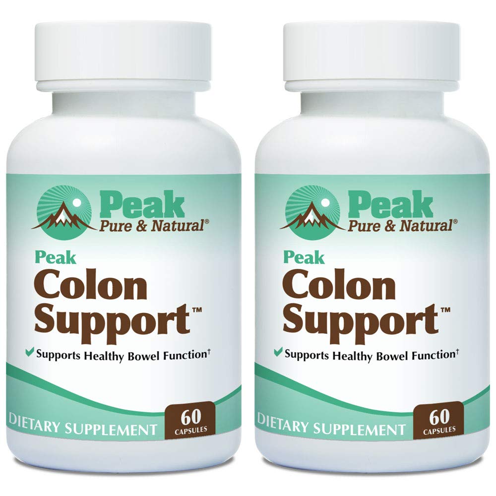 Peak Pure & Natural Colon Support bottle front view