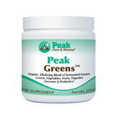 Peak Greens fermented greens powder with scoop