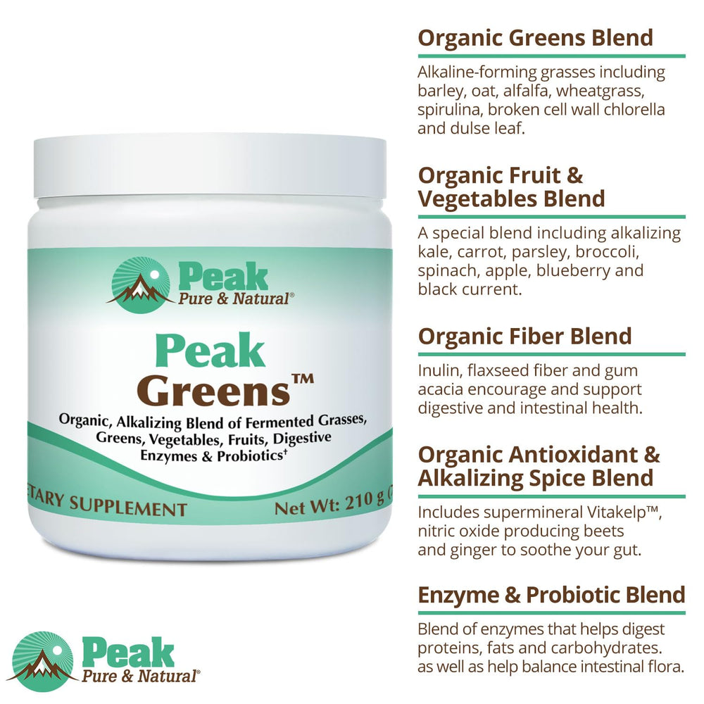 Peak Greens manufactured in USA in NSF-certified facility