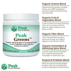 Peak Greens manufactured in USA in NSF-certified facility