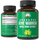Peak Performance Grass-Fed Bone Marrow Capsules bottle with 180-count label