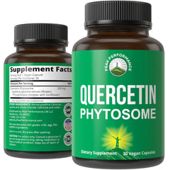 Peak Performance Quercetin Phytosome vegan capsules bottle