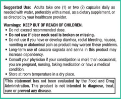 Senna leaf extract for gentle colon cleansing