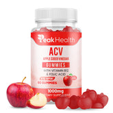 Peakhealth Apple Cider Vinegar Gummies bottle for convenient daily wellness.
