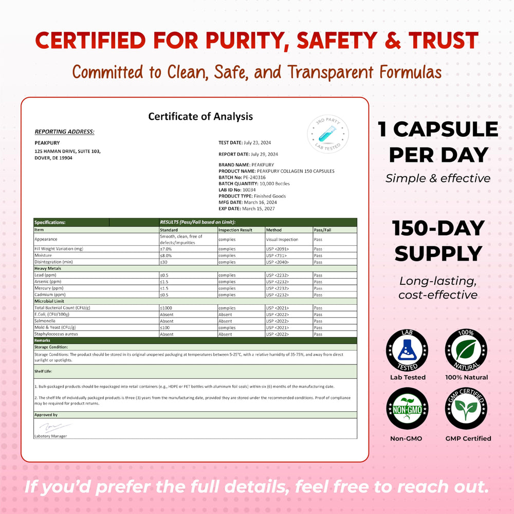 Hair, skin, nails wellness concept with PEAKPURY