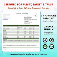 Two-capsule daily dosage illustration