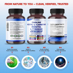 Product shot highlighting 150 capsules in bottle