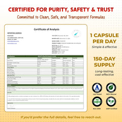 CGMP quality testing icon for PeakPury supplement