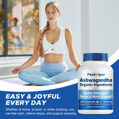 PeakVigor Black pepper extract bottle enhances Ashwagandha bioavailability.