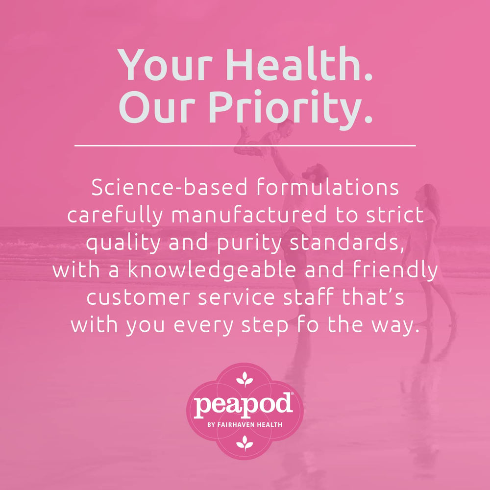 Made in the USA label on the PeaPod Prenatal bottle