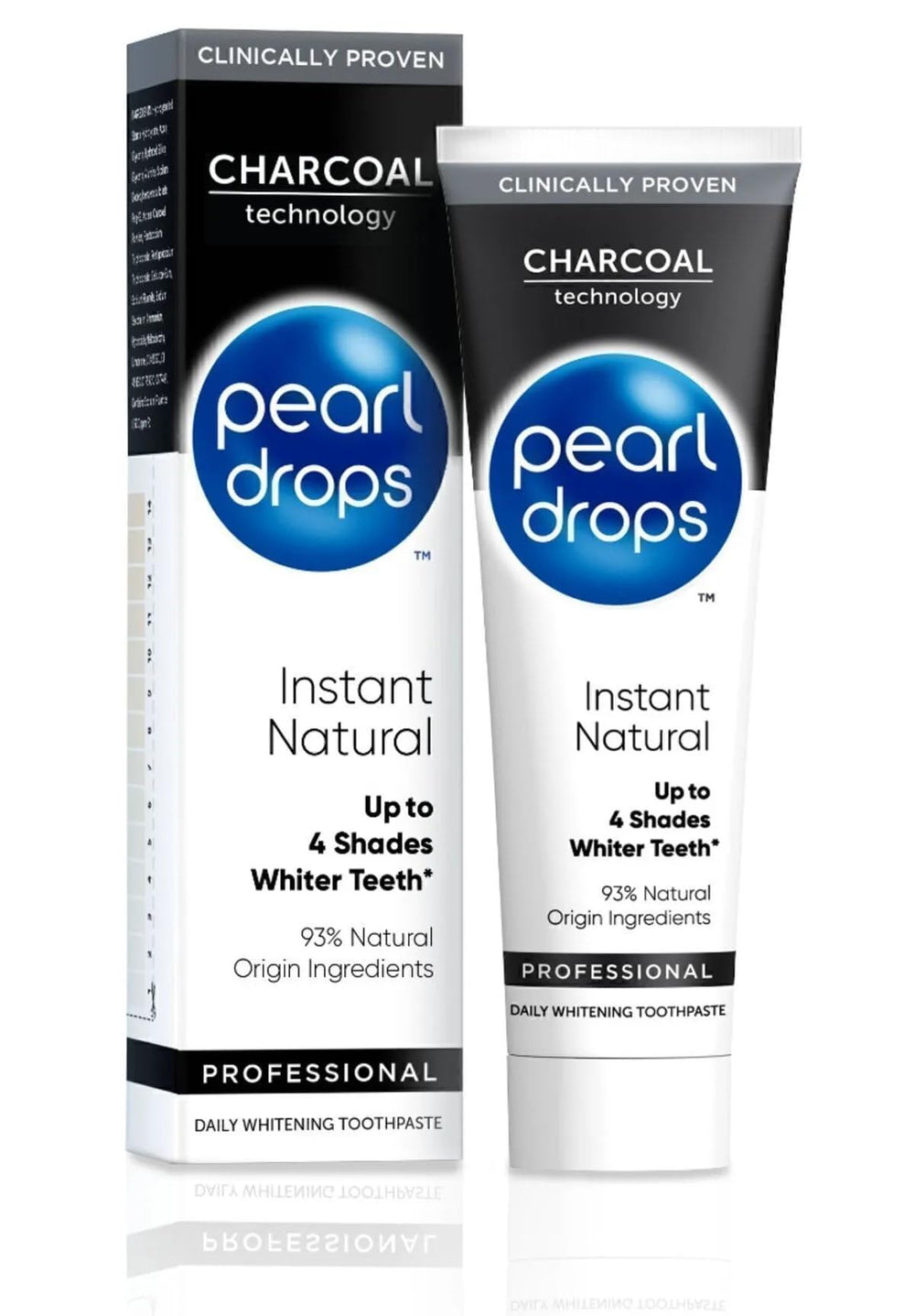 Pearl Drops Activated Charcol 75ml tube front view