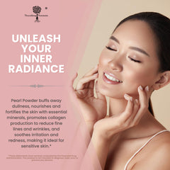 Freshwater pearl powder texture with minerals visual