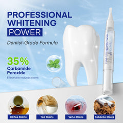 Pearl Smile 5-pack whitening pens back view