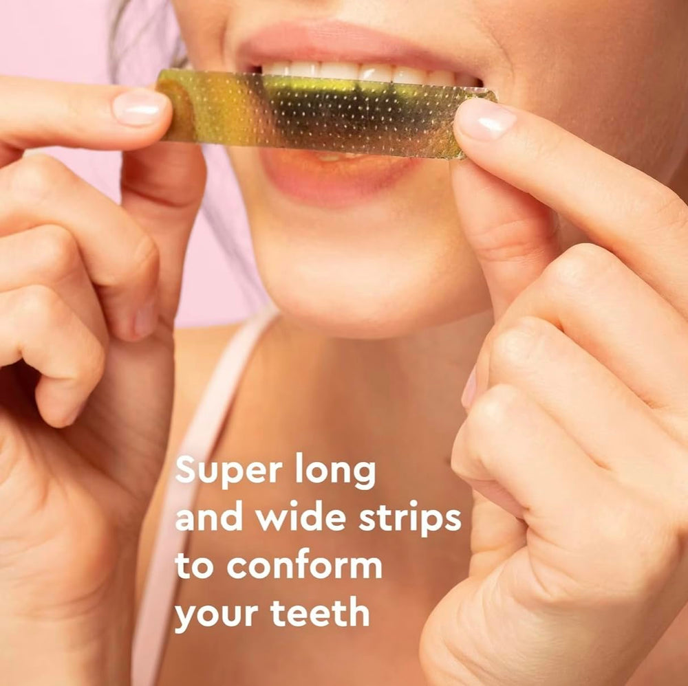 Natural ingredients label for Pearlia Smile Whitening Strips