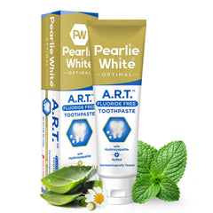 Pearlie White Active Remineralization toothpaste 110g tube close-up