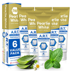 Pearlie White Active Remineralization toothpaste tube with packaging