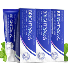 Front view of PearlSmile toothpaste tube featuring 10% nano-hydroxyapatite and 5% niacinamide on the label.