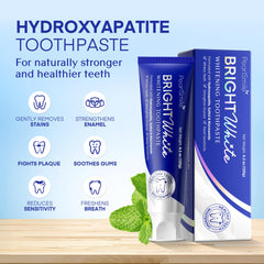 PearlSmile 3-pack toothpaste box packaging on plain background.
