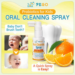 Side view of PEGO Kids Oral Spray bottle