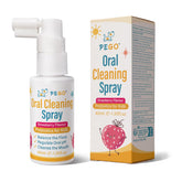 Front view of PEGO Kids Oral Spray with strawberry label