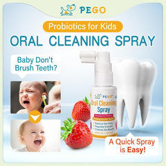 Front view of PEGO Kids Oral Spray bottle