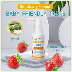 Strawberry flavor illustration with bottle