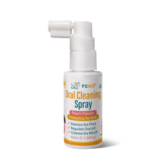 Smiling child after using PEGO Kids Oral Spray