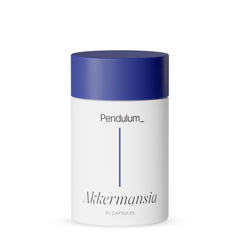 Label on Pendulum Akkermansia Probiotic bottle