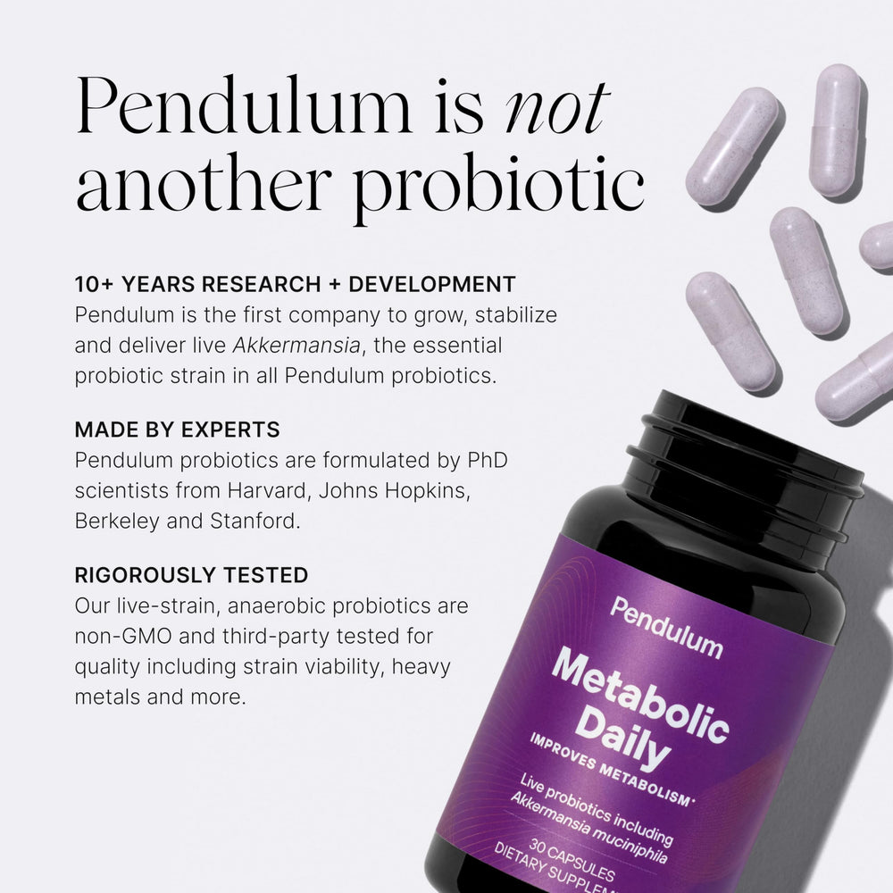 Lab and clinical testing imagery for Pendulum Metabolic Daily