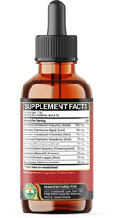 Glass dropper and bottle of PENHOMENT 9in1 Lymphatic Drainage Drops