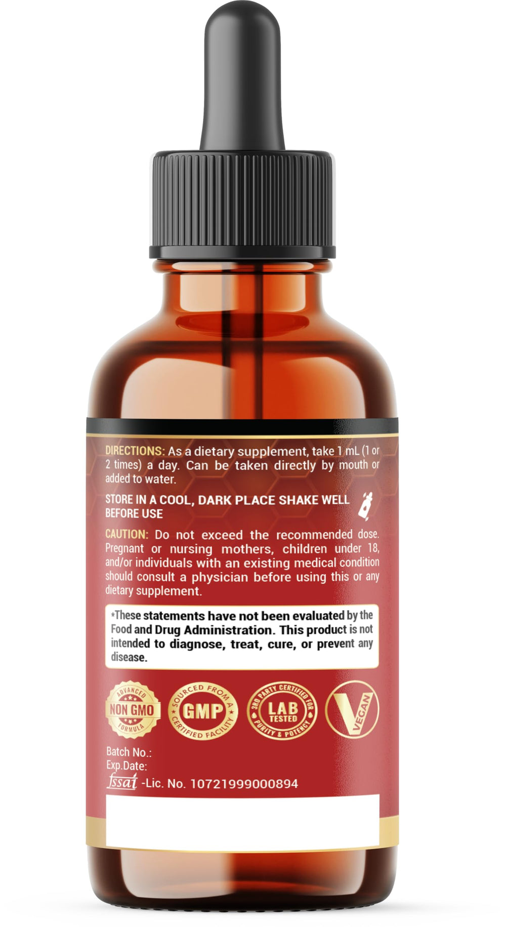 Ingredients list visualization for PENHOMENT 9in1 Lymphatic Drainage Drops