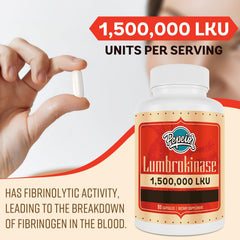 Close-up of Pepeior Lumbrokinase 200mg capsules