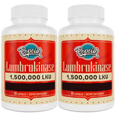 Pepeior Lumbrokinase 200mg bottle with 1,500,000 LKU activity