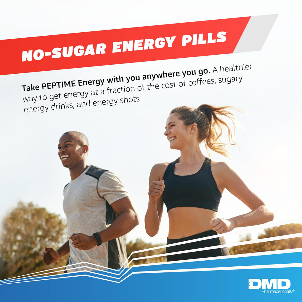 PEPTIME Energy label highlights sugar-free, calorie-free formula