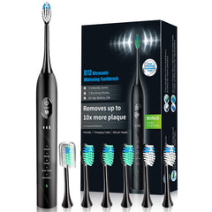 PERBOL Sonic Electric Toothbrush Antique Black – front view